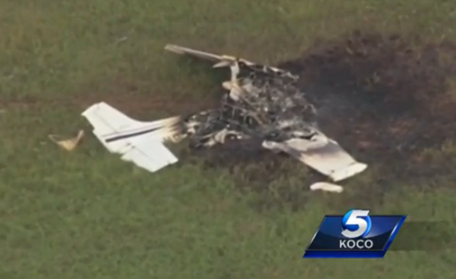 Pilot Injured in Oklahoma Highway Patrol Plane Crash | Officer