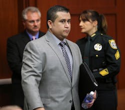George Zimmerman arrives for the 17th day of his trial in Seminole Circuit Court on July 2 in Sanford, Fla. George Zimmerman arrives for the 17th day of his trial in Seminole Circuit Court on July 2 in Sanford, Fla.