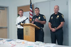 Manchester Police Chief David Mara speaks during a press conference on Aug. 29 announcing the largest seizure of heroin in the city's history. Manchester Police Chief David Mara speaks during a press conference on Aug. 29 announcing the largest seizure of heroin in the city's history.