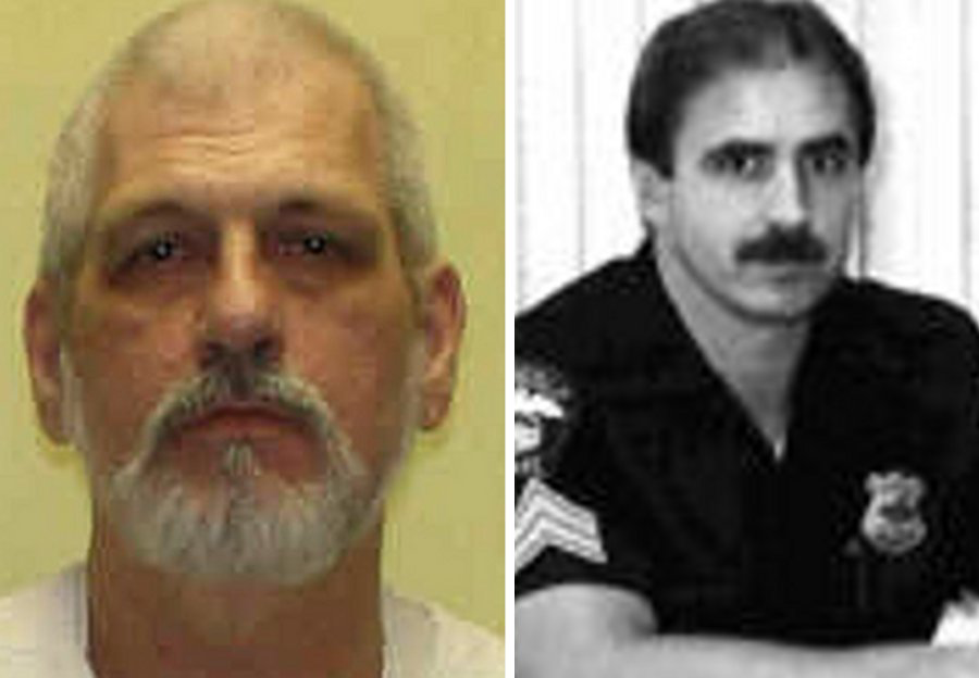 Harry Mitts, left, and Garfield Heights Sgt. Dennis Glivar