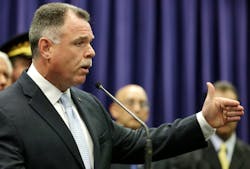 Chicago police Superintendent Garry McCarthy speaks at a news conference on Sept. 20.