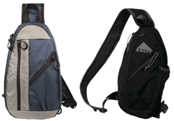 Sling packs by BLACKHAWK and Kelty. Sling packs by BLACKHAWK and Kelty.