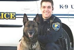 Officer Casey Kohlmeier and K-9 Draco