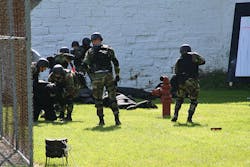 'Live' training is much more dynamic than video simulated training; it incorporates the human factor in ways video can't. 'Live' training is much more dynamic than video simulated training; it incorporates the human factor in ways video can't.