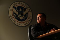 Oskar Zepeda, seen on Nov. 14 at the Homeland Security Investigations office in Seattle, is one of 17 participants in a pilot program by Homeland Security Investigations to bring child predators to justice.