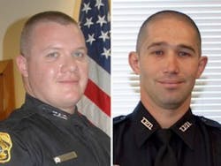 Officers David Curtis, left, and Jeffrey Kocab Officers David Curtis, left, and Jeffrey Kocab