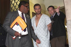 Hayden Holder is seen in custody Sunday after being arrested in the near-fatal beating of NYPD Sgt. Mohammed Deen. Hayden Holder is seen in custody Sunday after being arrested in the near-fatal beating of NYPD Sgt. Mohammed Deen.