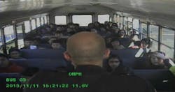 Dalton officers John Gurrieri and Steve Collins were disciplined over the taped incident on a bus. Dalton officers John Gurrieri and Steve Collins were disciplined over the taped incident on a bus.