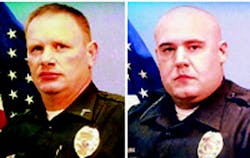 Cpl. Thomas Roberts, left, and Patrolman Bryan Verkler Cpl. Thomas Roberts, left, and Patrolman Bryan Verkler