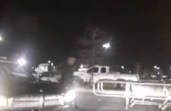 A Leland police officer was sent to the hospital on Dec. 26 after a woman slammed her truck into his patrol car during a 30-minute car chase. A Leland police officer was sent to the hospital on Dec. 26 after a woman slammed her truck into his patrol car during a 30-minute car chase.