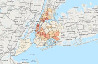 The NYPD&apos;s new map shows the specific location and date of crimes down to the nearest intersection.