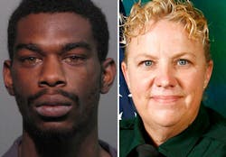 Brandon Bradley, left, and Deputy Barbara Pill Brandon Bradley, left, and Deputy Barbara Pill