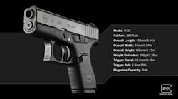 GLOCK&apos;s new G42 .380 caliber handgun is set to be unveiled at SHOT Show in Las Vegas later this month.