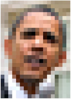 Readers with an interest in current affairs will recognize him from this poor quality image. The face in this image measures 16 pixels wide &times;20 pixels high.