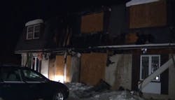 Middleport Police Chief John J. Swick and Niagara County Sheriff's Deputy Shannon Rodgers were first on the scene of the apartment fire Wednesday morning. Middleport Police Chief John J. Swick and Niagara County Sheriff's Deputy Shannon Rodgers were first on the scene of the apartment fire Wednesday morning.