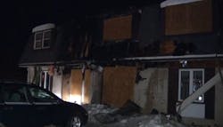 Middleport Police Chief John J. Swick and Niagara County Sheriff&apos;s Deputy Shannon Rodgers were first on the scene of the apartment fire Wednesday morning.