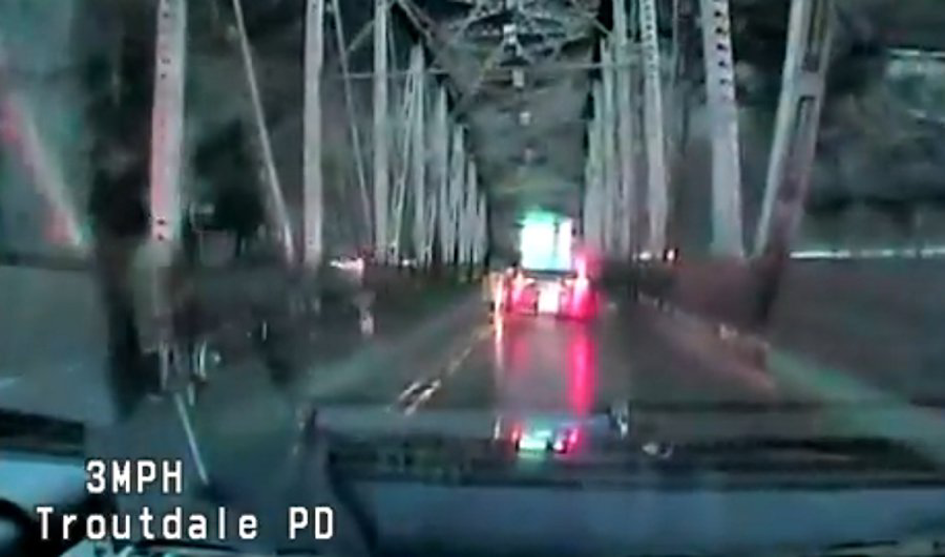 Video Woman Jumps Off Bridge During Chase Officer