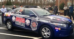 The 2013 Ford Taurus completely wrapped in safety messages will be on the lookout for those who are distracted, intoxicated or fail to move over for emergency vehicles.