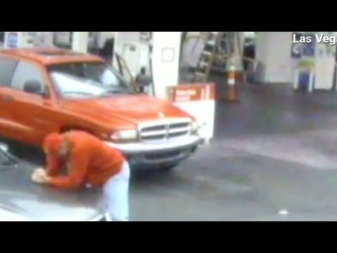 Las Vegas Police Seek Suspect in Gas Station Hit-Run | Officer