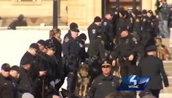 Hundreds gathered to their pay final respects to said Pittsburgh police K-9 Rocco on Friday.