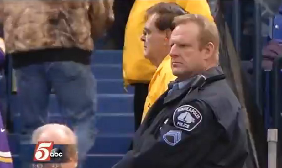 The National Football League says a Minnesota law that allows businesses to bar weapons and specifically exempts 'active licensed' peace officers doesn't apply to it.