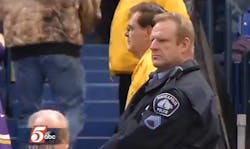 The National Football League says a Minnesota law that allows businesses to bar weapons and specifically exempts 'active licensed' peace officers doesn't apply to it. The National Football League says a Minnesota law that allows businesses to bar weapons and specifically exempts 'active licensed' peace officers doesn't apply to it.