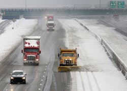 GDOT begins to clear the inner lanes of I75 in Marietta, Ga. on Feb. 13. GDOT begins to clear the inner lanes of I75 in Marietta, Ga. on Feb. 13.