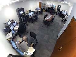 Analysts are seen working inside the New York State Police Forensic Video and Multimedia Services unit&apos;s newly renovated office.