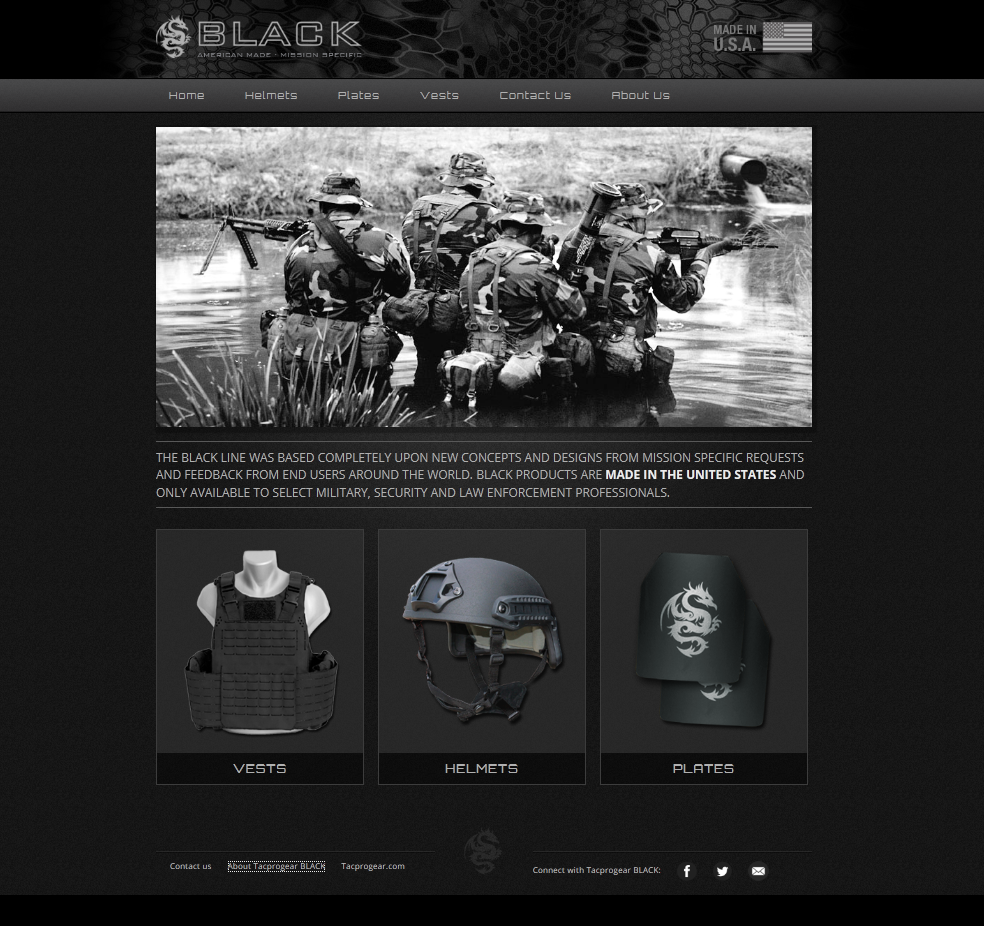 Tacprogear Black Website