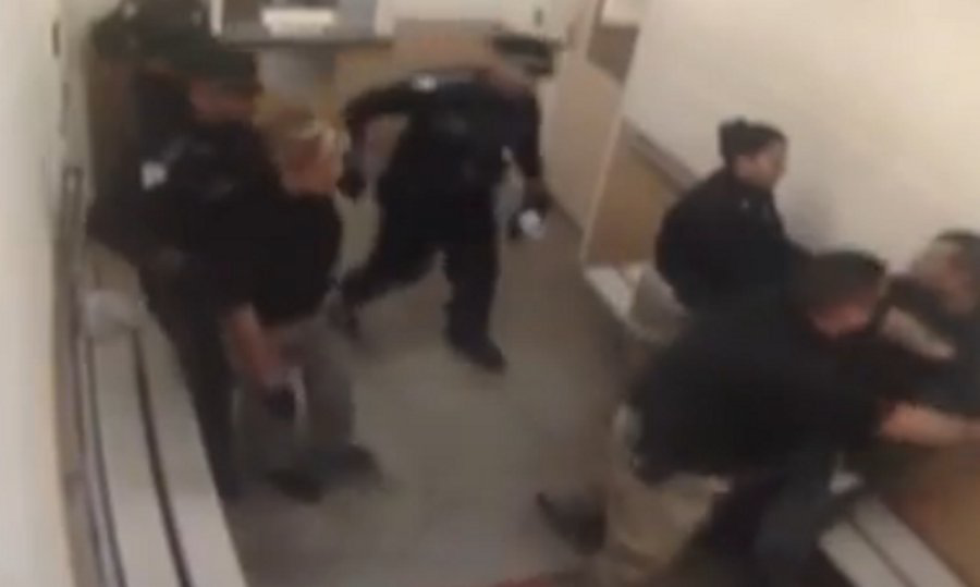 Video New Mexico Jail Intake Ruckus Officer