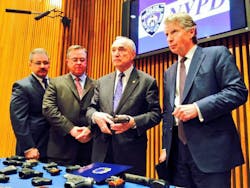 Undercover NYPD officers brought down two big-time gun traffickers in separate cases after the thugs sold them an arsenal of 39 illegal firearms in broad daylight.
