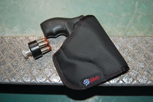 S&W M&P340 in DeSantis N38 Nemesis Pocket Holster. Best pocket holster the author has ever used.