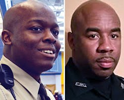 Northampton County Deputy Michael Sledge, left, and Emporia Officer Jerome Parker Northampton County Deputy Michael Sledge, left, and Emporia Officer Jerome Parker