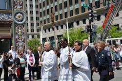 The 20th Annual Blue Mass was held on May 6 as law enforcement officers gathered at St.Patrick's Catholic Church in Washington, D.C. The 20th Annual Blue Mass was held on May 6 as law enforcement officers gathered at St.Patrick's Catholic Church in Washington, D.C.