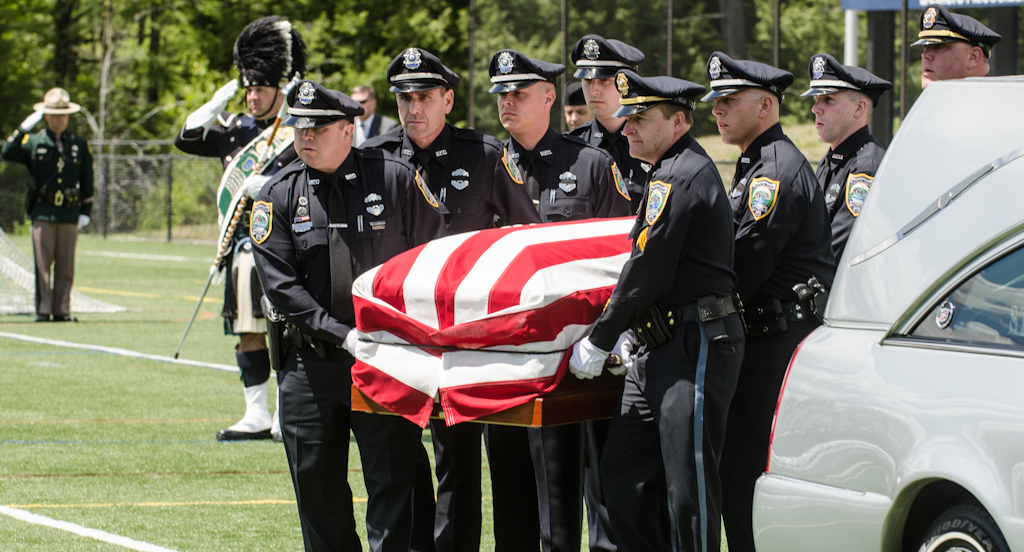 Thousands gathered on May 21 to mourn the loss of Brentwood Police Officer Stephen Arkell.