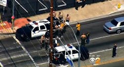 A Los Angeles County sheriff's deputy is in stable condition following surgery after being shot in the stomach by a transient in Long Beach in an exchange of fire that left the suspect dead. A Los Angeles County sheriff's deputy is in stable condition following surgery after being shot in the stomach by a transient in Long Beach in an exchange of fire that left the suspect dead.