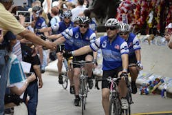 Members of the Police Unity Tour completed their long journey to the National Law Enforcement Officers Memorial in Washington, D.C. Monday afternoon. Members of the Police Unity Tour completed their long journey to the National Law Enforcement Officers Memorial in Washington, D.C. Monday afternoon.
