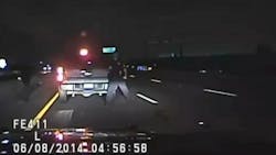 Two Dallas County, Texas Sheriff's deputies had a close call after one was nearly struck by a suspected drunken driver while dealing with another suspected drunken driver. Two Dallas County, Texas Sheriff's deputies had a close call after one was nearly struck by a suspected drunken driver while dealing with another suspected drunken driver.