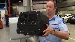 Assistant Commissioner Road Policing Dave Cliff With The Redflex Speed Enforcement System Photo Courtsey Of Nz Police Assistant Commissioner Road Policing Dave Cliff With The Redflex Speed Enforcement System Photo Courtsey Of Nz Police