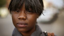 Mariama Bangura, 17, poses for a portrait on the Northwest side of Chicago.
