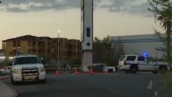 A Henderson police officer was tabbed and a suspect was killed during a confrontation early Tuesday morning. A Henderson police officer was tabbed and a suspect was killed during a confrontation early Tuesday morning.