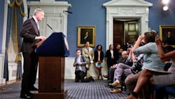 Mayor Bill de Blasio speaks during a news conference on July 28 at City Hall in New York. Mayor Bill de Blasio speaks during a news conference on July 28 at City Hall in New York.