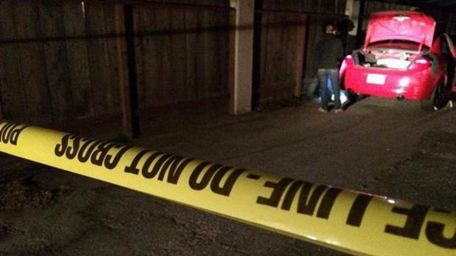 Police are investigating a homicide that occurred Sunday night that involved the suspect shooting the victim, then driving away in his car, the man still inside.