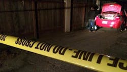 Police are investigating a homicide that occurred Sunday night that involved the suspect shooting the victim, then driving away in his car, the man still inside. Police are investigating a homicide that occurred Sunday night that involved the suspect shooting the victim, then driving away in his car, the man still inside.