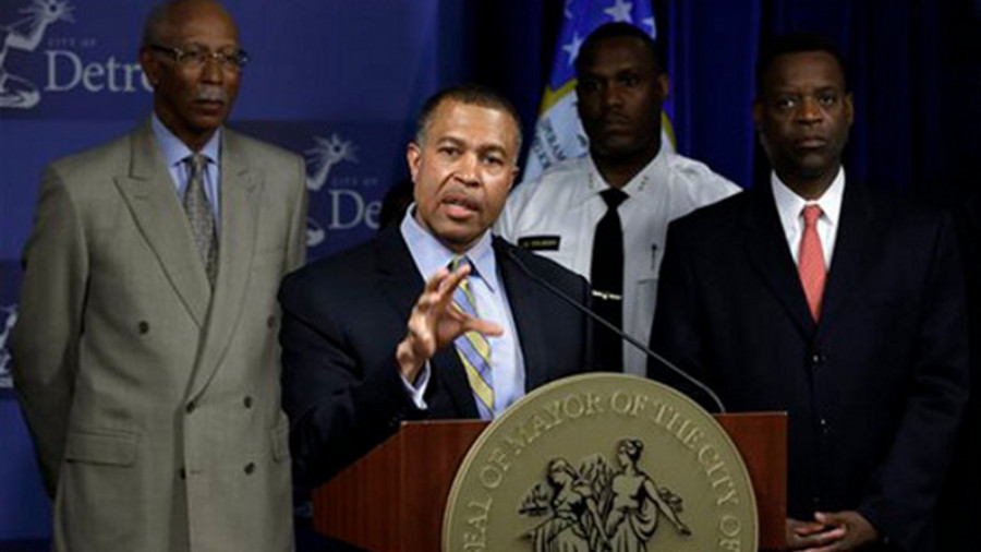 Detroit Police Chief James Craig speaks during a news conference.
