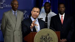 Detroit Police Chief James Craig speaks during a news conference. Detroit Police Chief James Craig speaks during a news conference.
