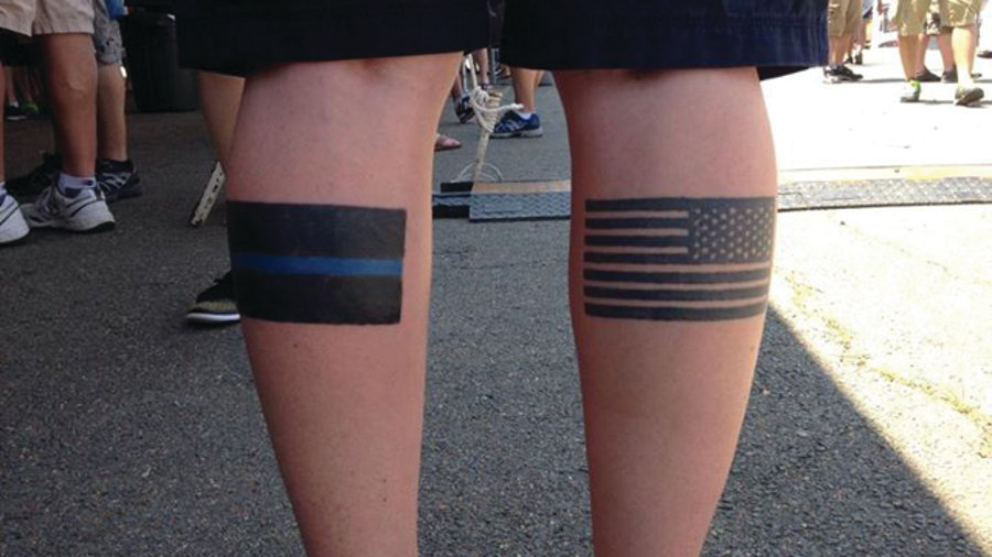 Thin blue line tattoo event to benefit family of fallen Deptford Police  Officer Bobby Shisler