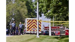 The Kansas City Police Department investigate the scene of a fatal shooting in the Woodbridge neighborhood on Sept. 2. The Kansas City Police Department investigate the scene of a fatal shooting in the Woodbridge neighborhood on Sept. 2.