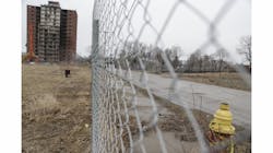 The area near the Frederick Douglass Homes in Detroit where the body of French street artist Bilal Berreni, 23, was found on July 29, 2013 is seen. The area near the Frederick Douglass Homes in Detroit where the body of French street artist Bilal Berreni, 23, was found on July 29, 2013 is seen.