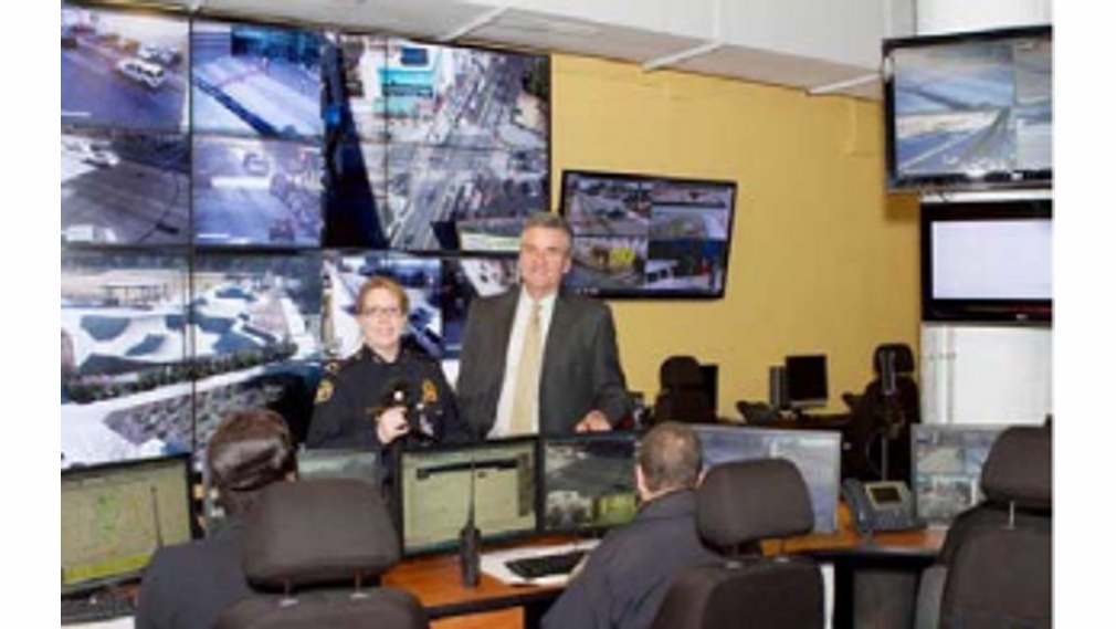 Lt. Leanne Browning and Dave Wilkinson, CEO of the Atlanta Police Foundation